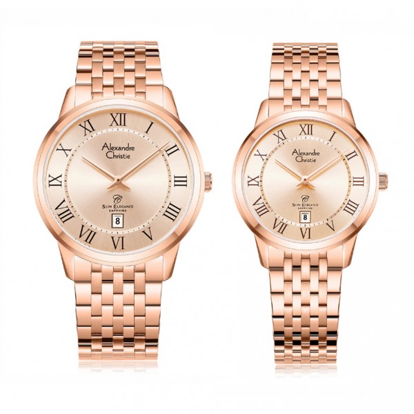 Alexandre Christie AC 8709 Full Rosegold Roman Couple Alexandre Christie AC 8709 Full Rosegold Roman Couple